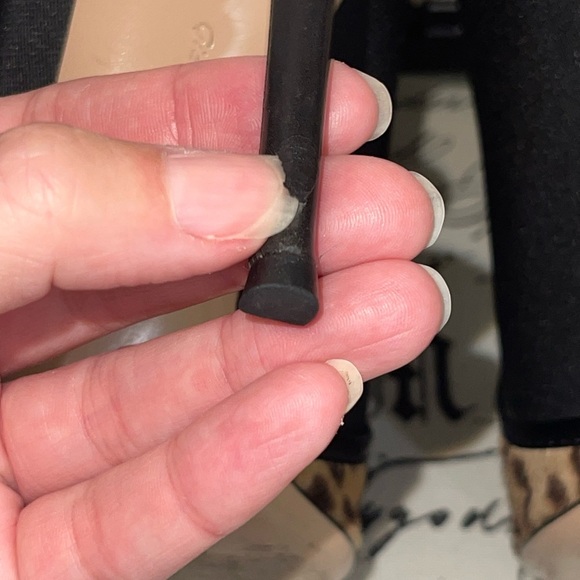 Gianvito Rossi 110mm Alise Leopard Print Black Stiletto Mules Open Peep Toe 40 - Picture 10 of 13